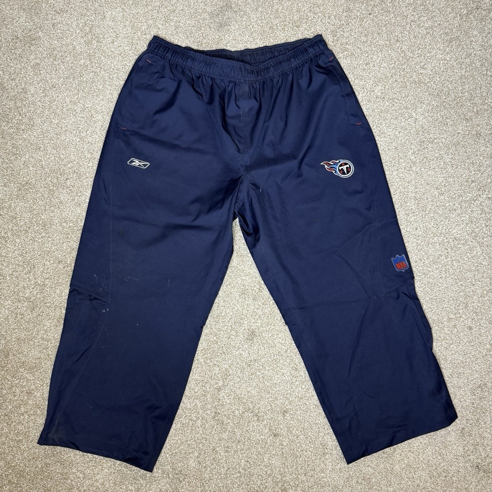 Reebok NFL Team Apparel Tennessee Titans Warm Up Pants Men's 2XL Embroidered Y2K